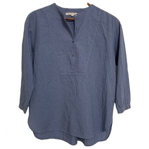 XiRENA Blue Long-Sleeve Pullover Tunic